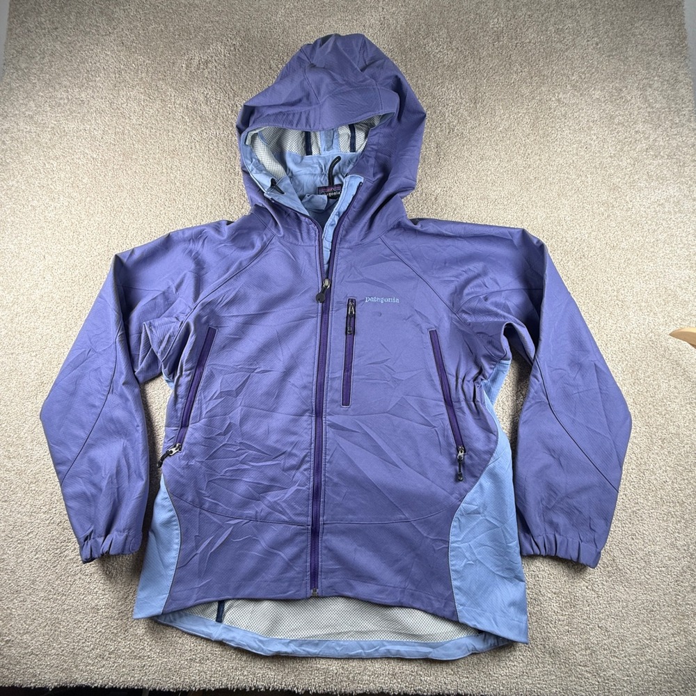 Patagonia Regulator R Softshell Jacket Womens Large Purple Full Zip Hooded